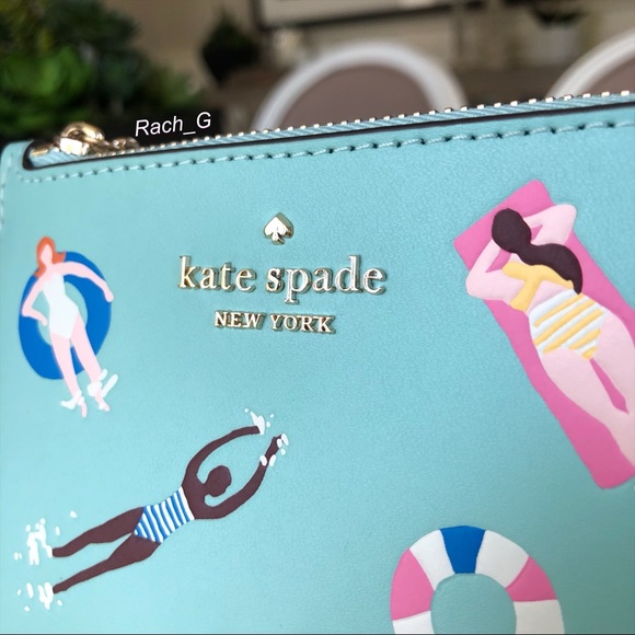 Kate Spade Splash Poolside L-zip Card Holder - Picture 4 of 7